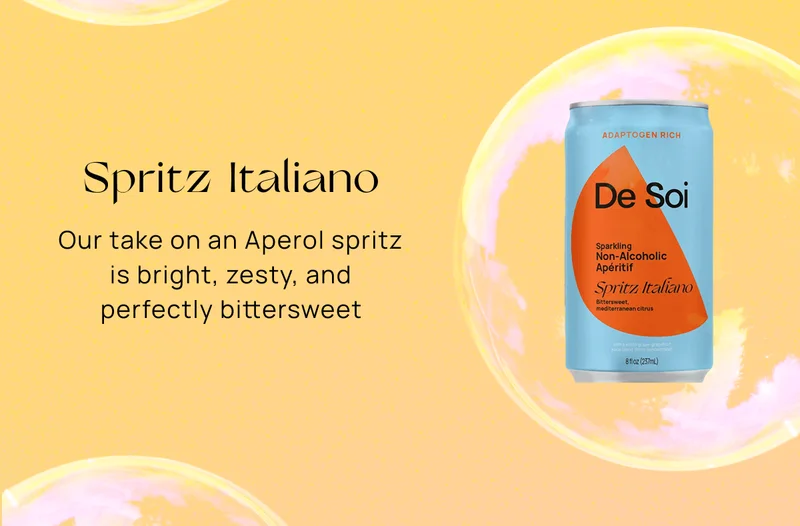 Spritz Italiano – Our take on an Aperol spritz is bright, zesty, and perfectly bittersweet