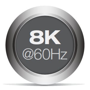 Supports up to 8K@60Hz