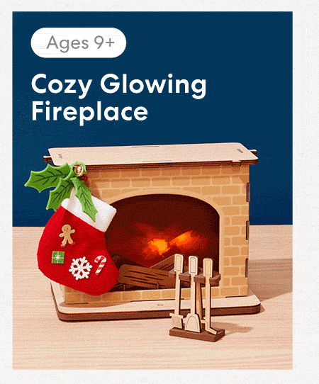Cozy Glowing Fireplace