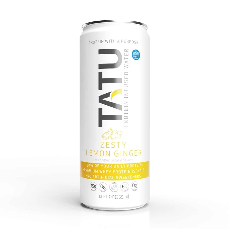 Protein Water, Zesty Lemon Ginger, 12 Fl Oz