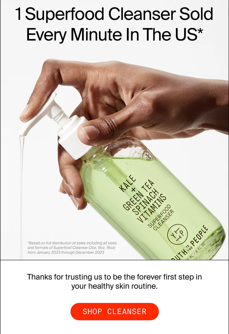 1 Superfood Cleanser Sold Every Minute In The US*