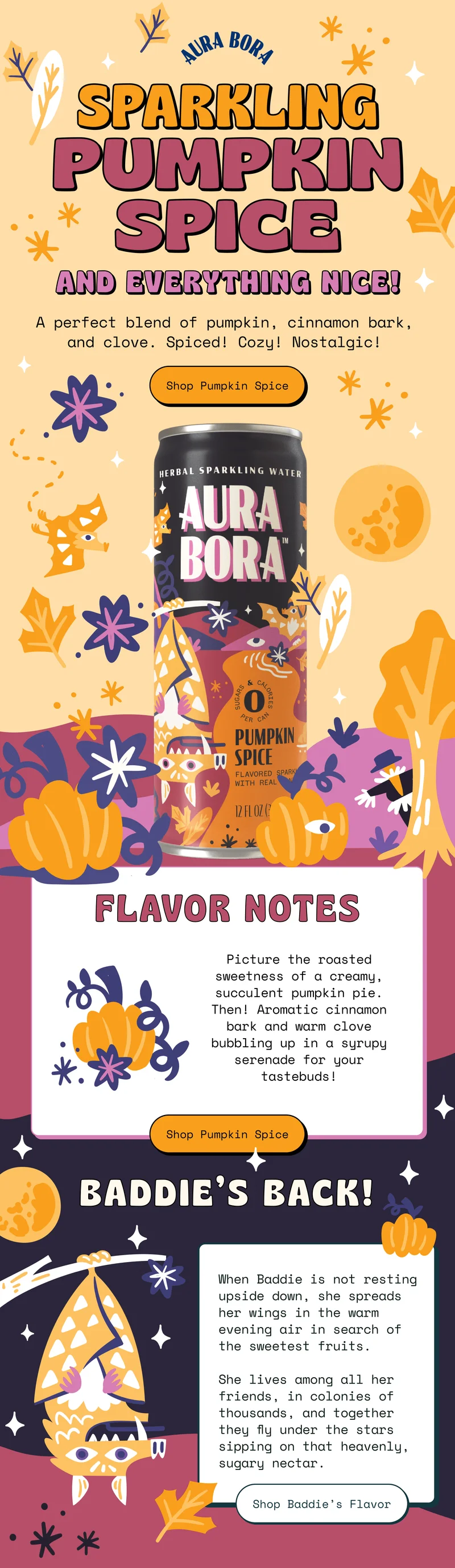 aura bora pumpkin spice