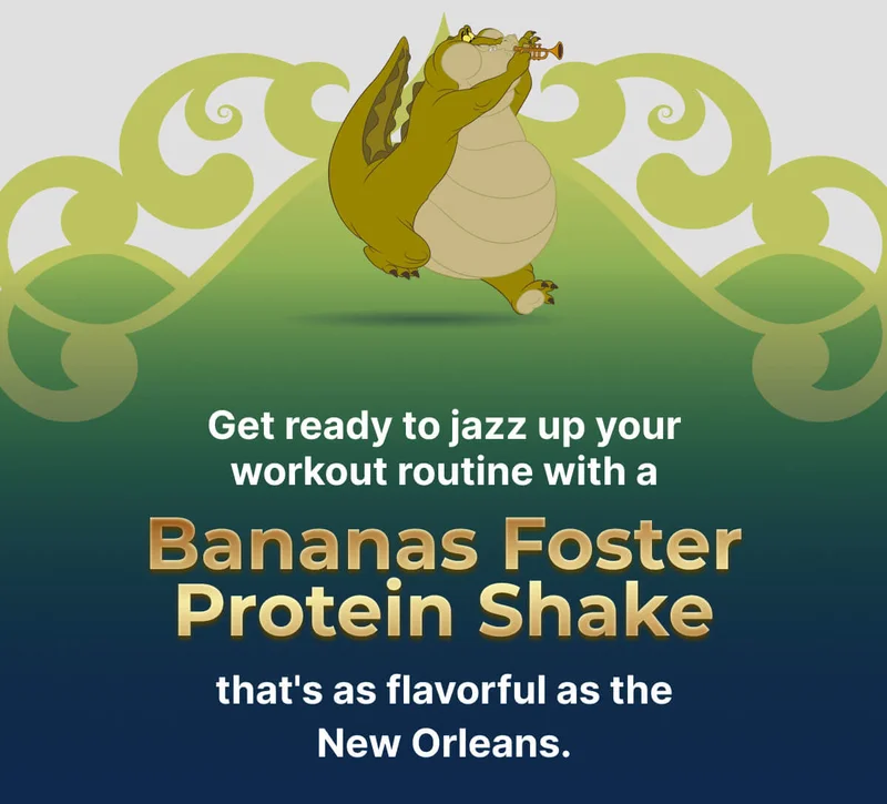 Get ready to jazz up your workout routine with a Bananas Foster Protein Shake that's as flavorful as the French Quarter.