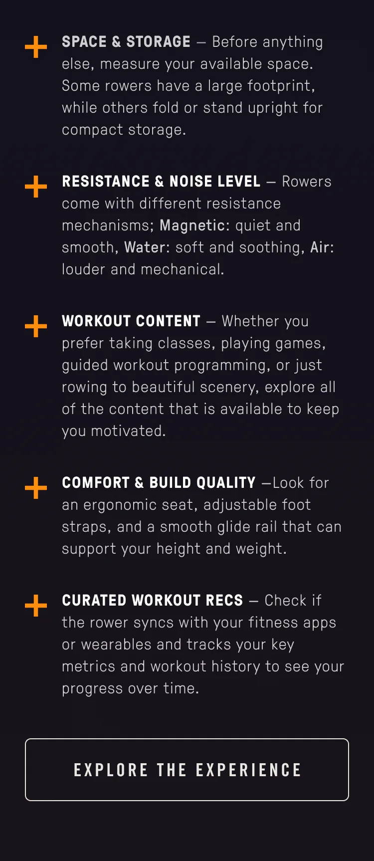 Explore the rowers