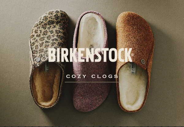 birkenstock, cozy clogs