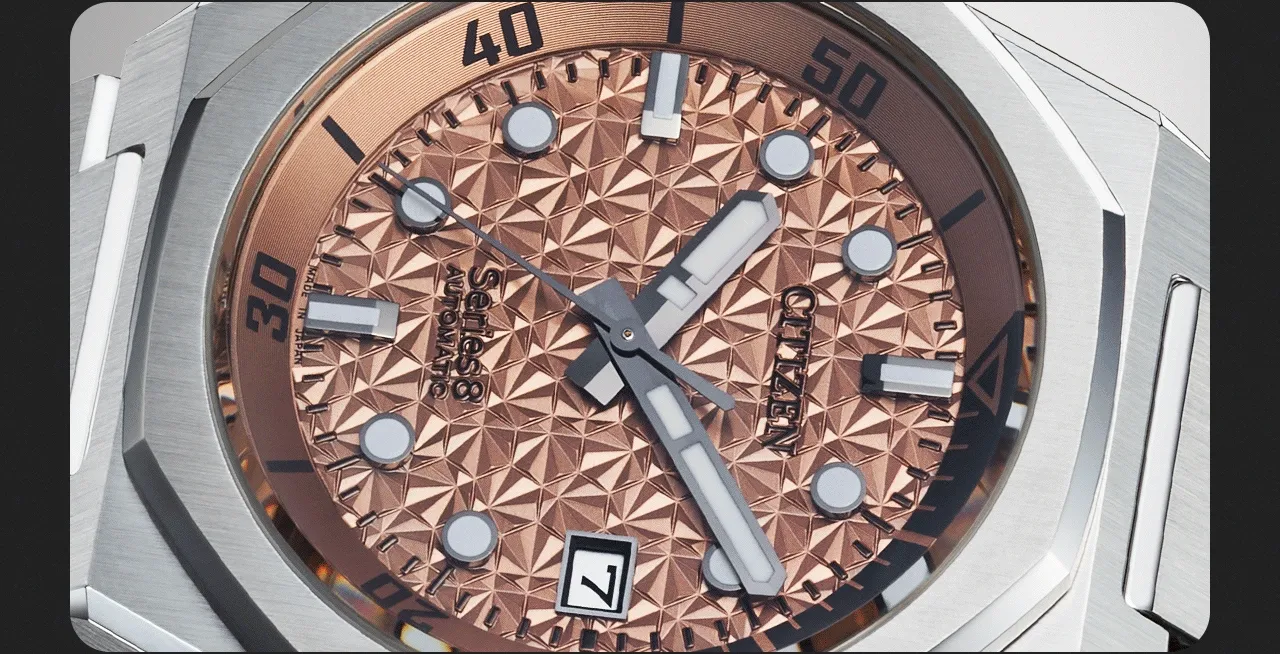 A carousel detailing the intricate dial designs on each timepiece