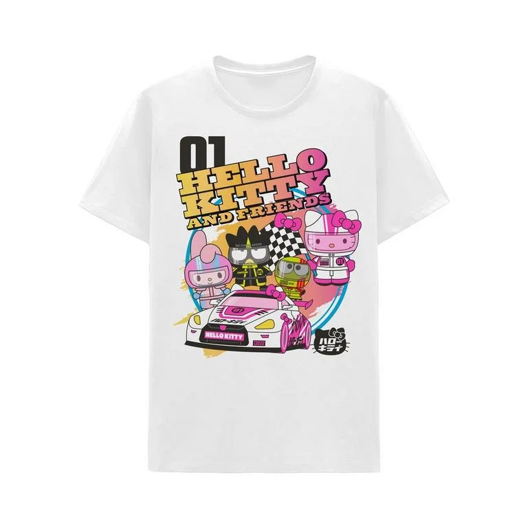 Sanrio Hello Kitty and Friends Racing Double Sided Unisex Graphic T-Shirt GameStop Exclusive