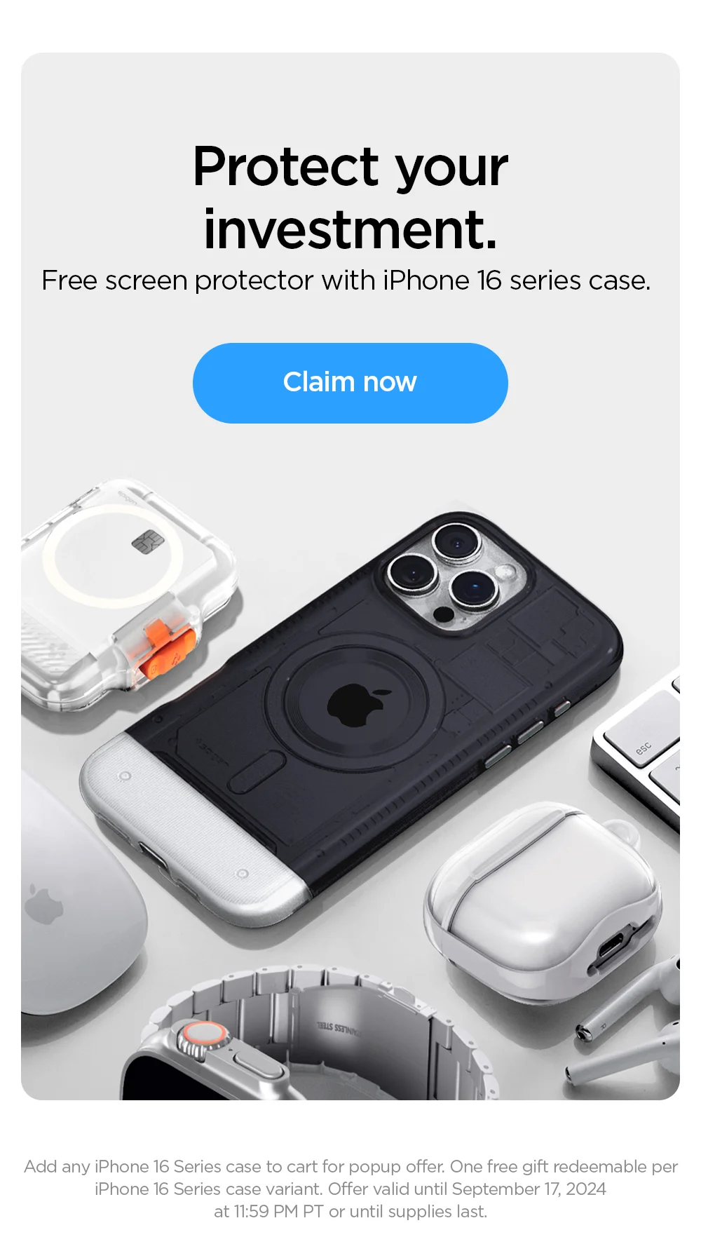 Protect your investment. Free screen protector with iPhone 16 series case. Shop the new Apple iPhone 16 series and MagSafe compatible products now.