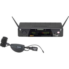 Samson AirLine 77 Wind Instrument True Diversity UHF Wireless System, Includes CR77 Receiver, AH1 Transmitter, HM40 Horn Microphone (K2: 490.975 MHz)