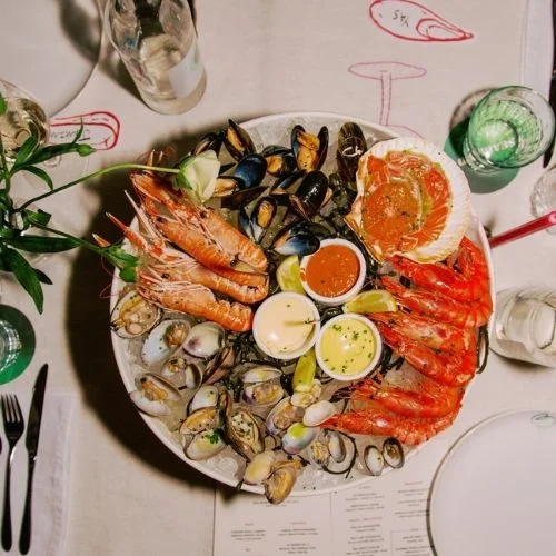 Seafood platter