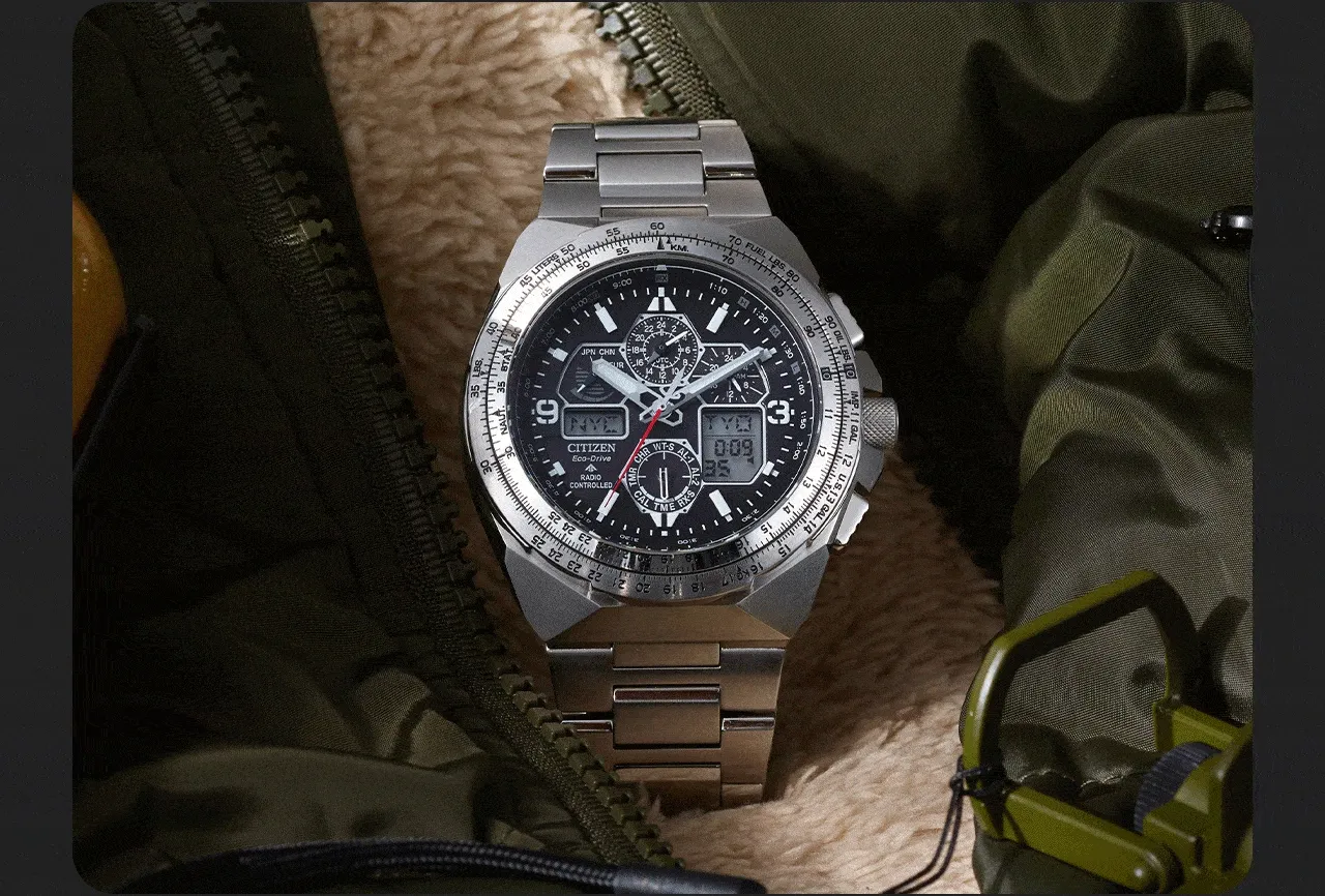 Carousel of Promaster Air, Land and Sea watches.