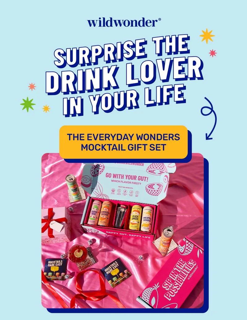 the everyday wonders mocktail gift set- wildwonder