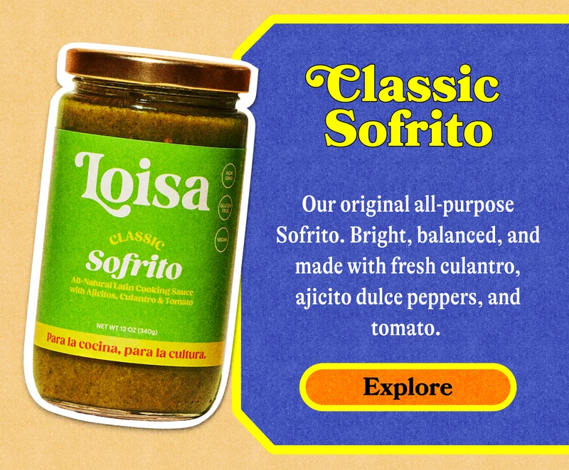 Classic Sofrito Our original all-purpose Sofrito. Bright, balanced, and made with fresh culantro, ajicito dulce peppers, and tomato.