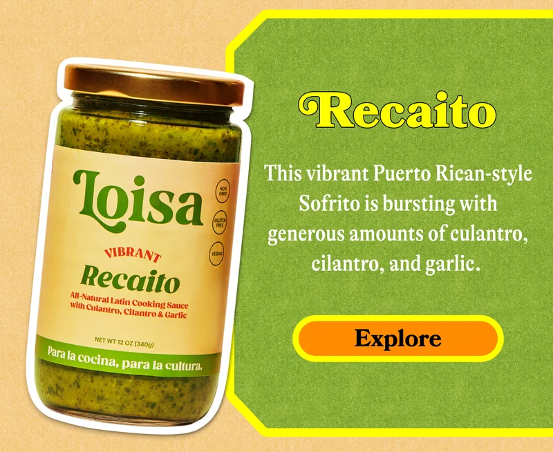 Recaito  This vibrant Puerto Rican-style Sofrito is bursting with generous amounts of culantro, cilantro, and garlic.