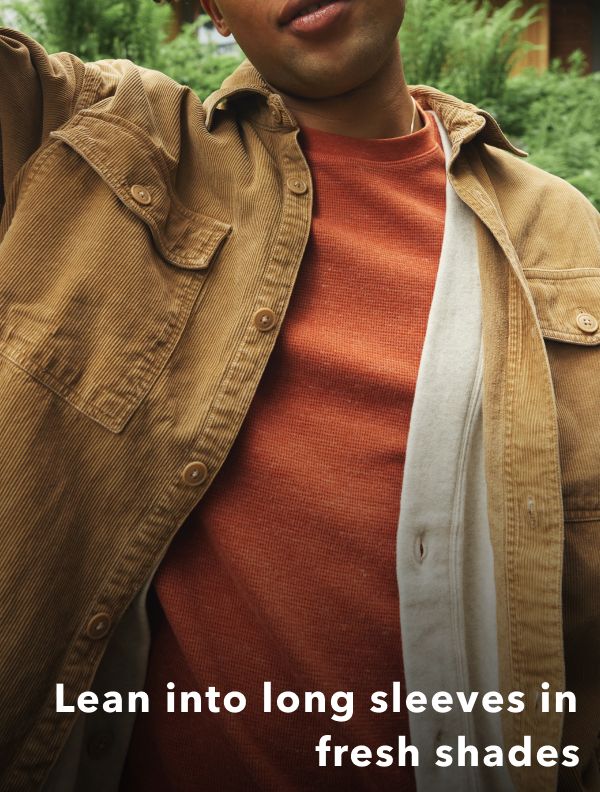 Lean into long sleeves in fresh shades