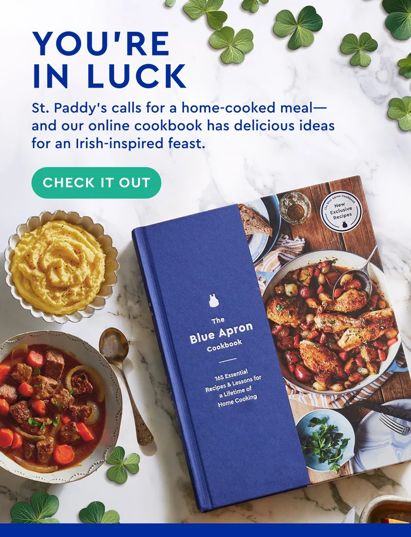 You're in Luch | St. Paddy's calls for a home-cooked meal and our online cookbook has delicious ideas for an Irish-inspired feast.