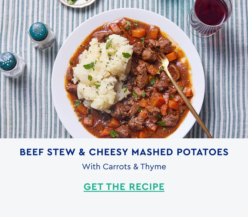 Beef Stew & Cheesy Mashed Potatoes | Get the Recipe