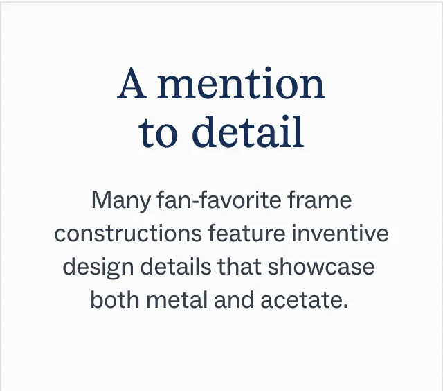 A mention to detail