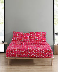 Mini Unikko Queen Sheet set