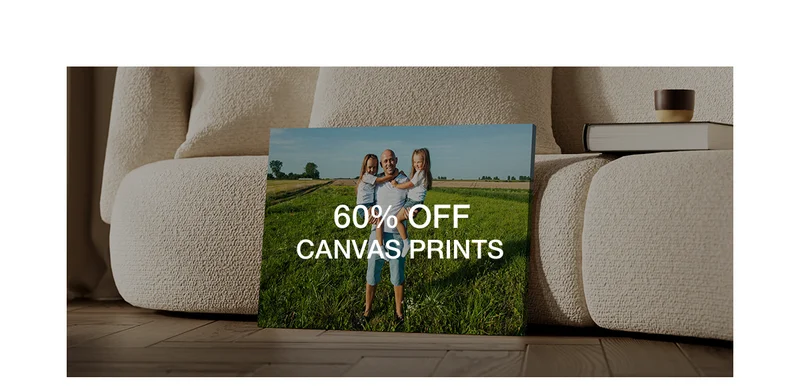 60% off Canvas Prints