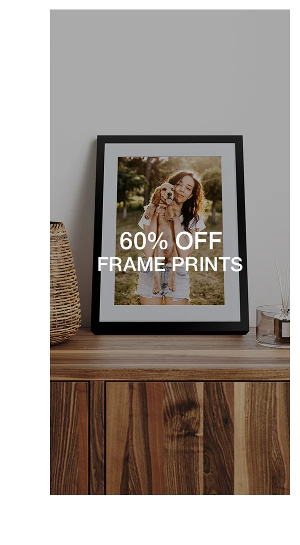 60% off Frame Prints