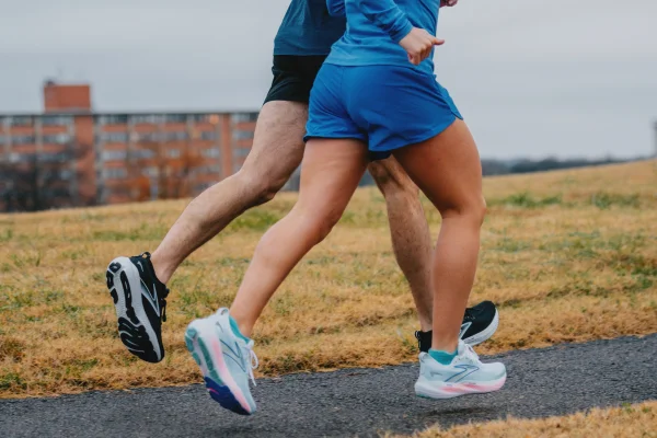 Man and woman wearing shorts