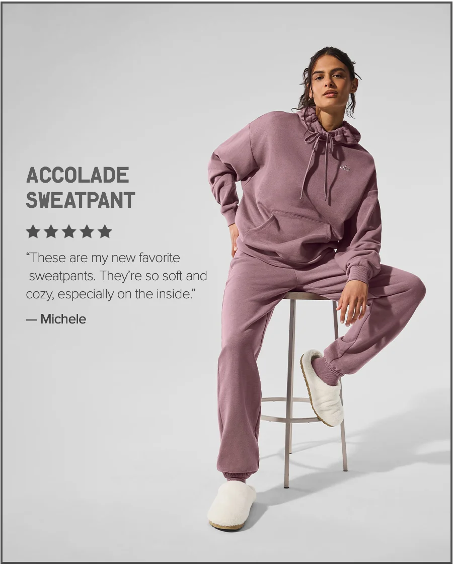 ACCOLADE SWEATPANT. These are my new favorite sweatpants. They're so soft and cozy, especially on the insite - Michele