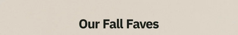 Shop Fall Apparel