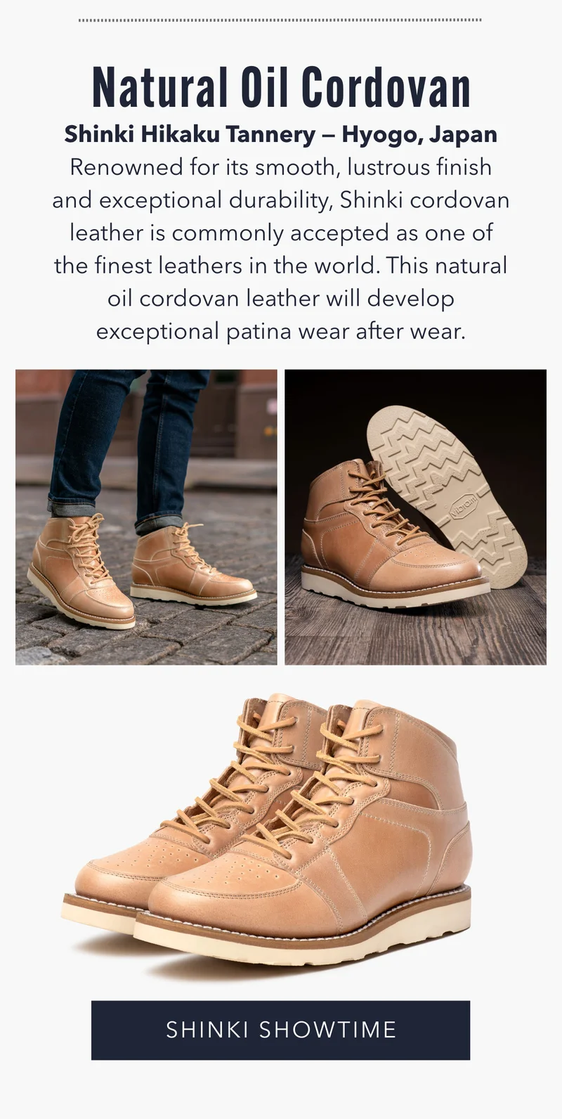 Natural Oil Cordovan