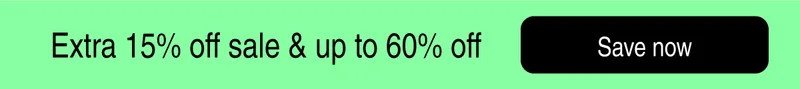Extra 15% off sale & up to 60% off | Save now