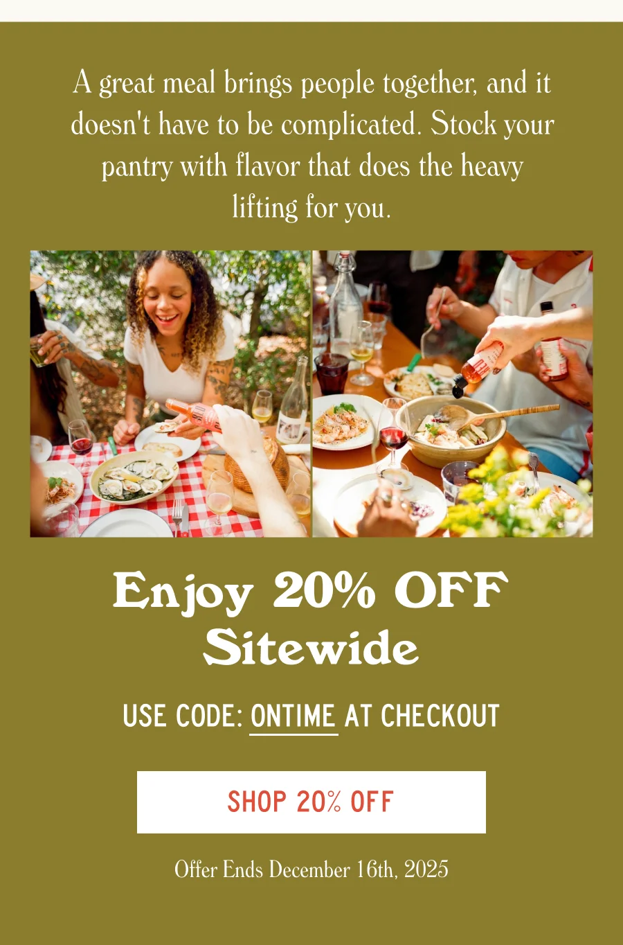SHOP 20% OFF