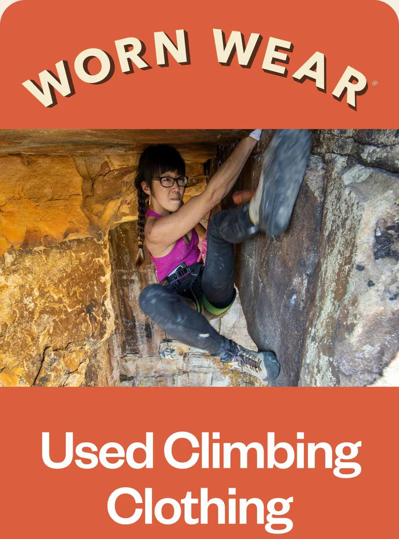 Worn Wear. Used climbing clothing.
