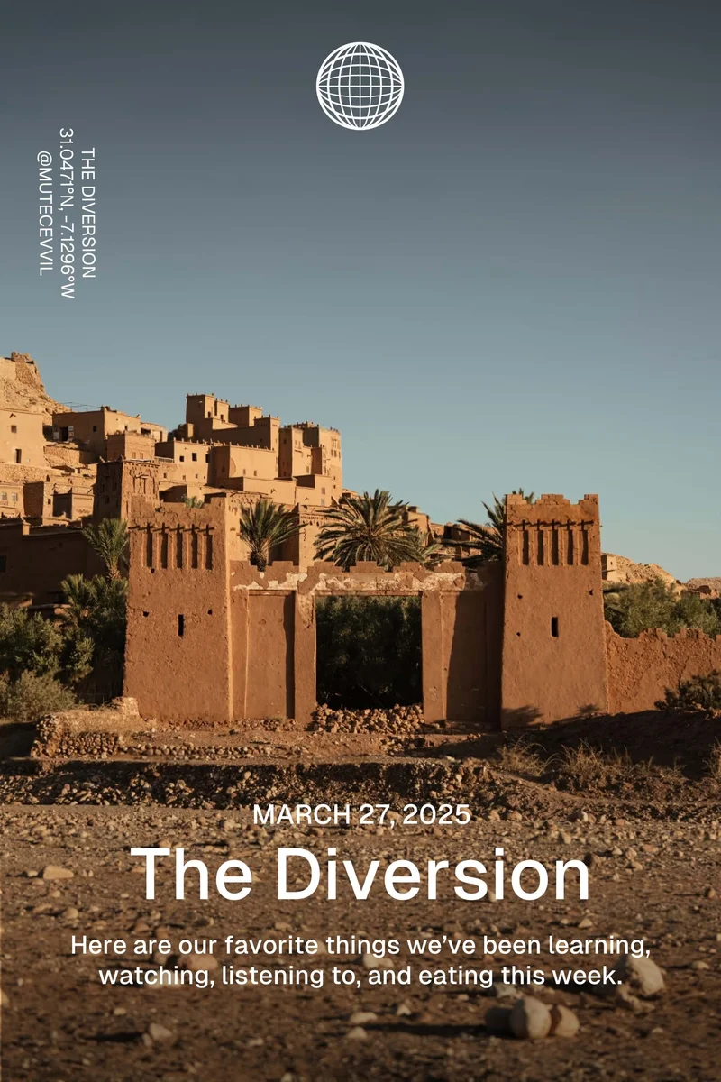 Western Rise: March 27, 2025 - The Diversion - Here are our favorite things we’ve been learning, watching, listening to, and eating this week.Western Rise: July 11, 2024 - The Diversion - Here are our favorite things we’ve been learning, watching, listening to, and eating this week.