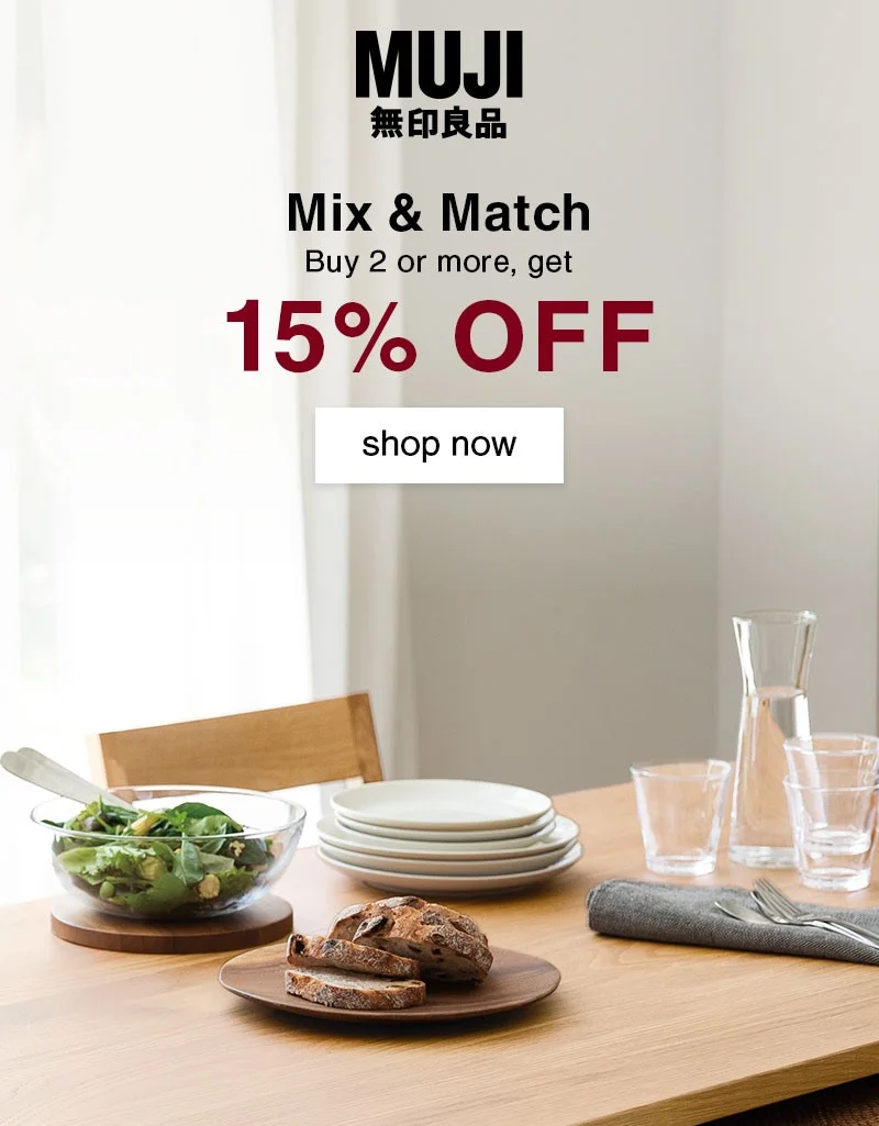 Shop M&M 2+ 15% Off Tableware