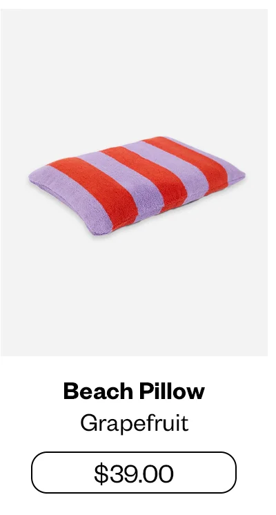 Beach Pillow - Grapefruit