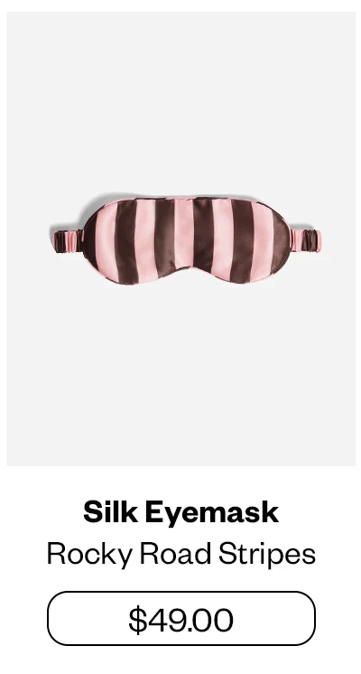 Silk Eyemask - Rocky Road Stripes
