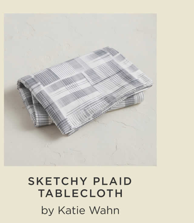 Sketchy Plaid Tablecloth