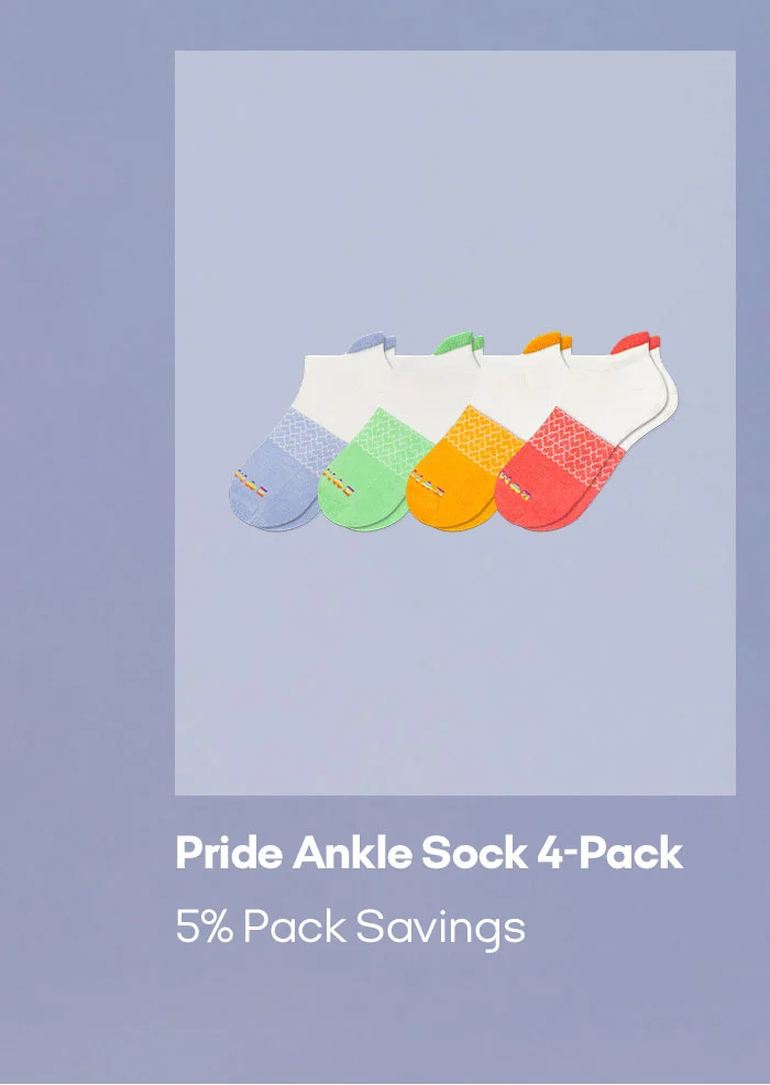 Pride Ankle Sock 4-Pack 5% Pack Savings
