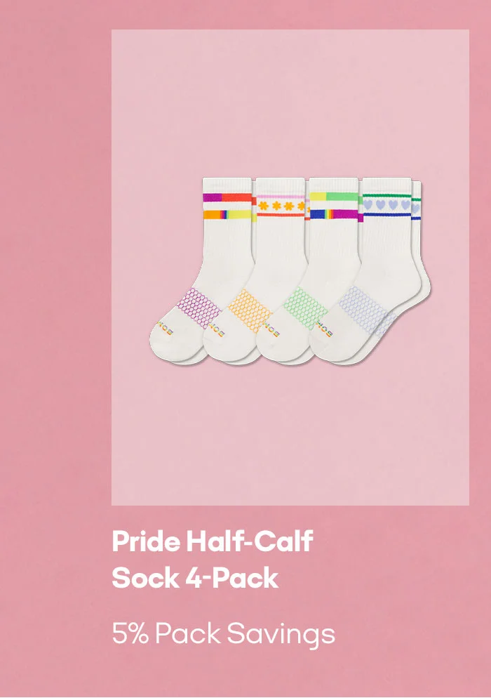 Pride Half-Calf Sock 4-Pack 5% Pack Savings