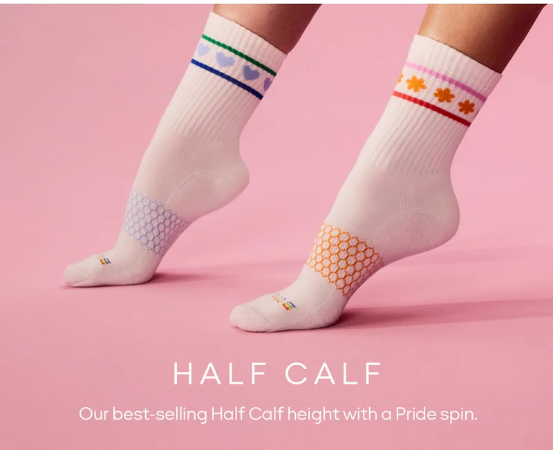 HALF CALF. Our best-selling Half Calf height with a Pride spin.