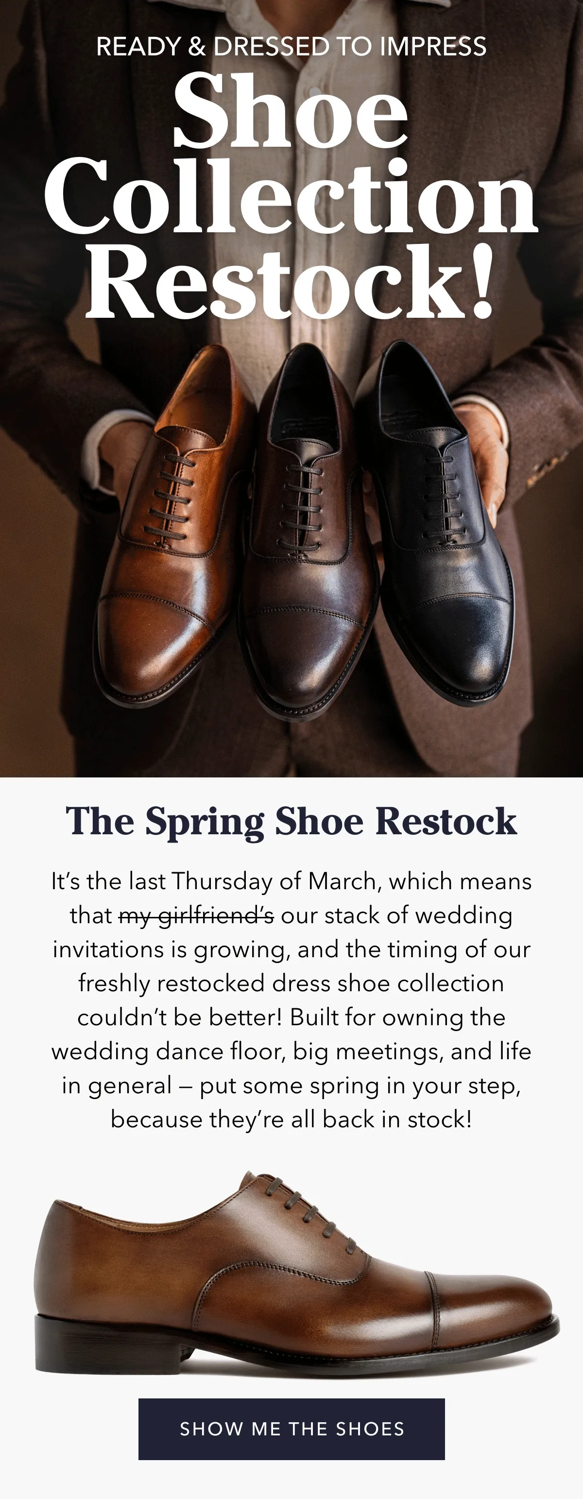 Ready & Dressed to Impress: Shoe Collection Restock