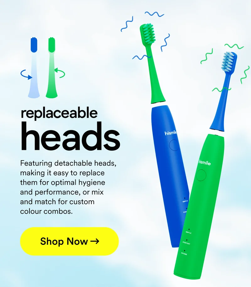 Featuring detachable heads, making it easy to replace them for optimal hygiene and performance, or mix and match for custom colour combos. Shop Now.
