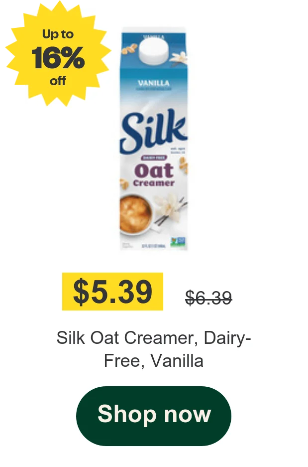 Silk Oat Creamer, Dairy-Free, Vanilla