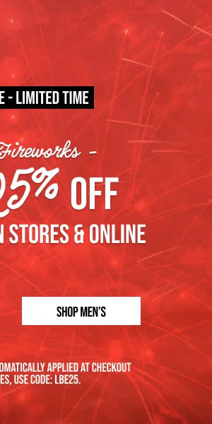 Extra 25% off Shop Men's