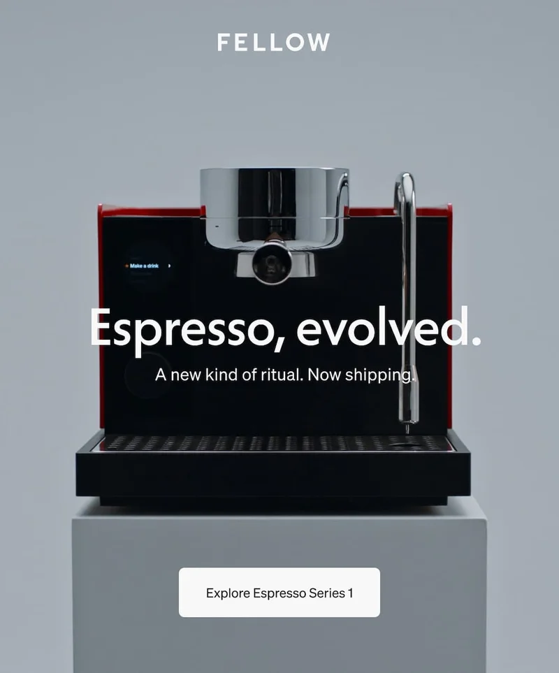 Espresso, evolved. A new kind of ritual