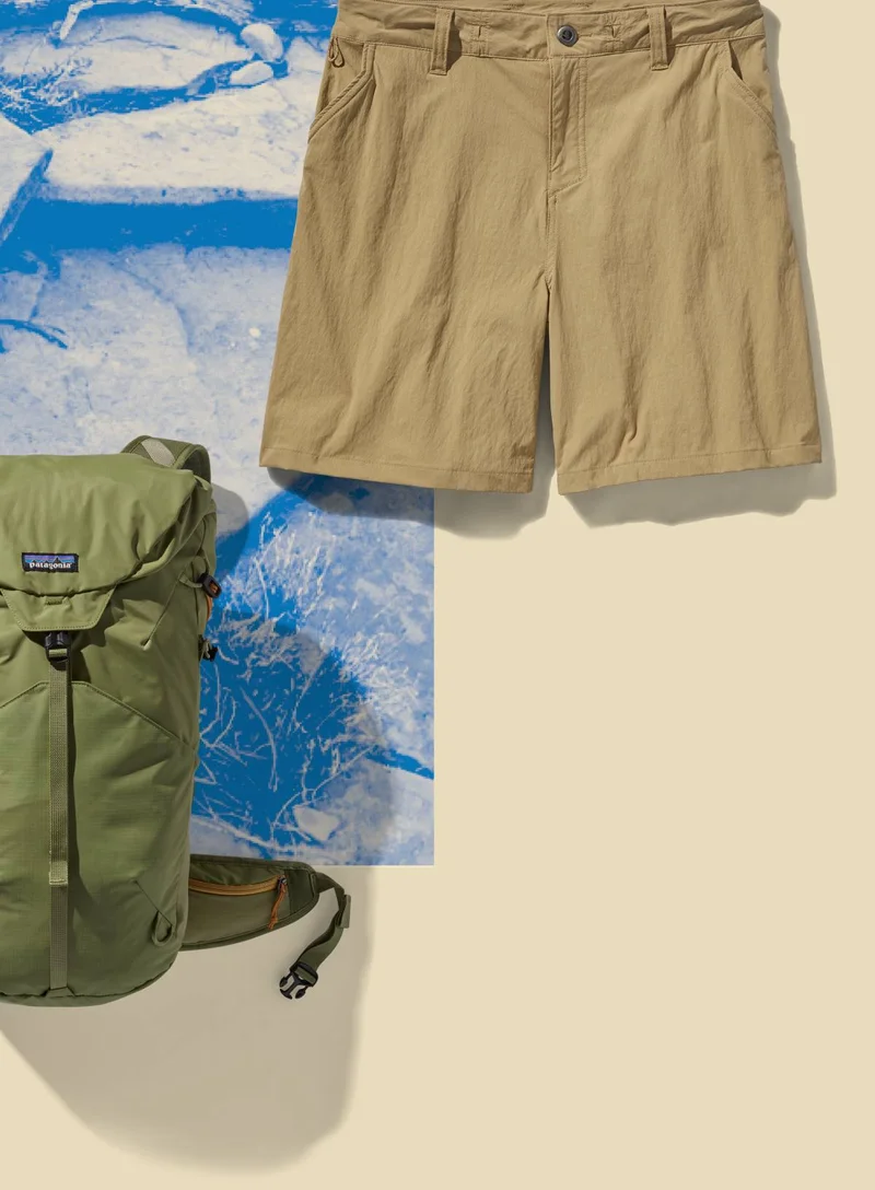 An assortment of hiking essentials.