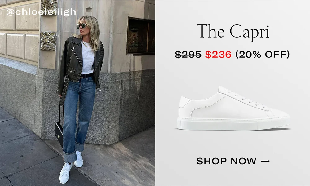 The Capri in Triple White: 20% Off