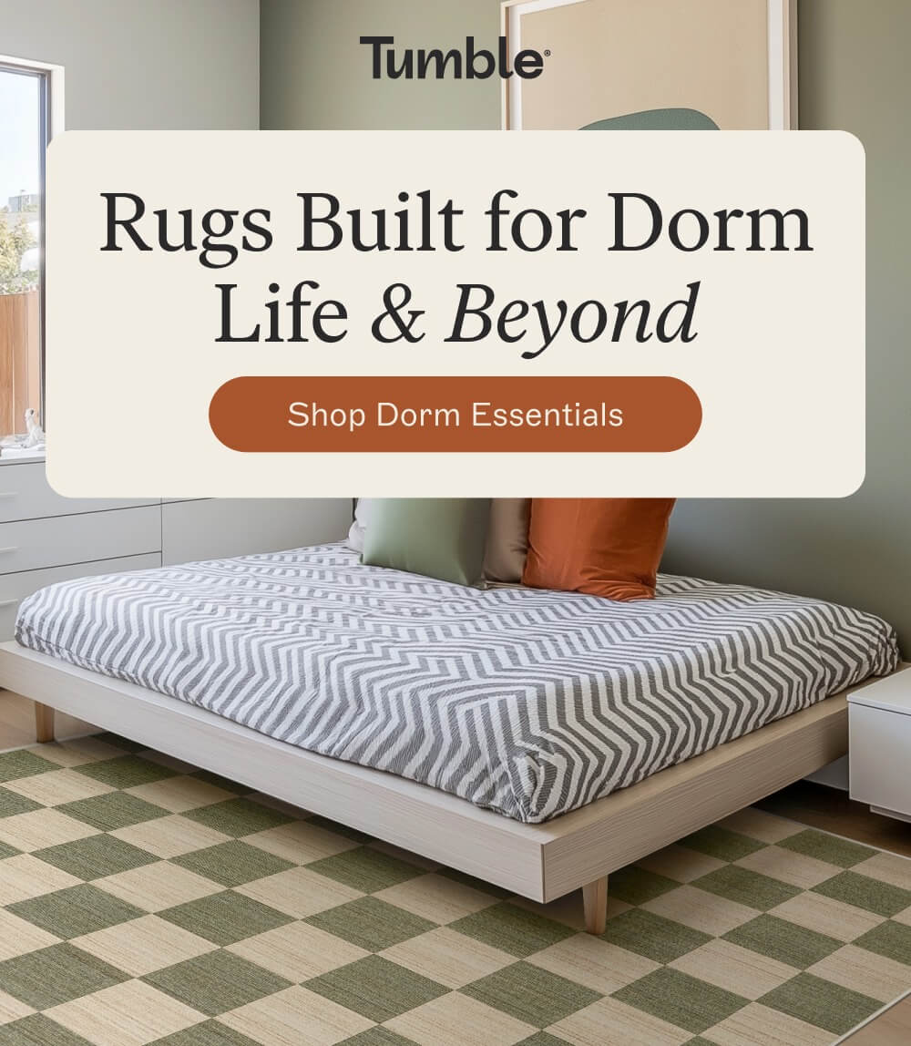Rugs Built for Dorm Life & Beyond [ shop dorm essentials ]