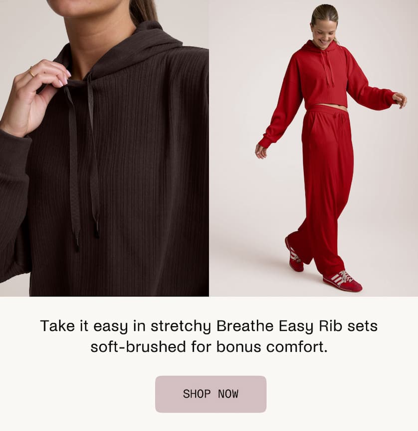 Take it easy in stretchy Breathe Easy Rib Sets