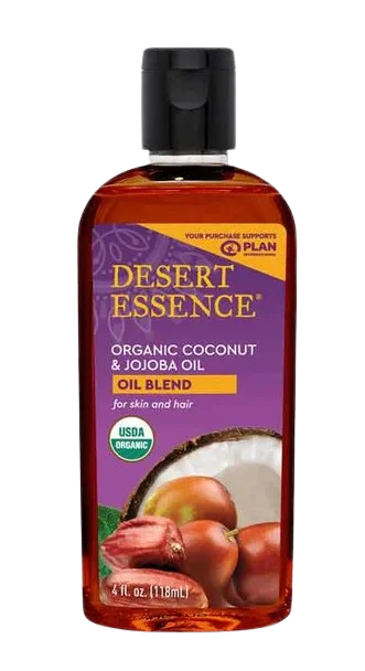Image of Desert Essence Organic Coconut & Jojoba Oil for Skin and Hair